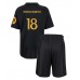 Maillot de foot Real Madrid Aurelien Tchouameni #18 Troisième vêtements enfant 2023-24 Manches Courtes (+ pantalon court)